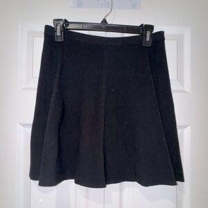 Theory Black Women's mini Skirt. Stretchy sweater braided stripe Size small NWOT